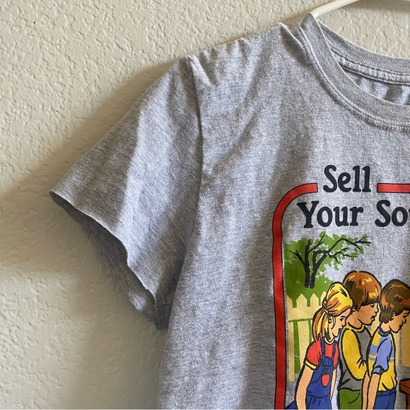 Sell Your Soul Funny Cropped T Shirt Size Small - Picture 6 of 6